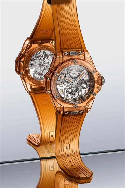 hublot big bang tourbillon automatic orange sapphire